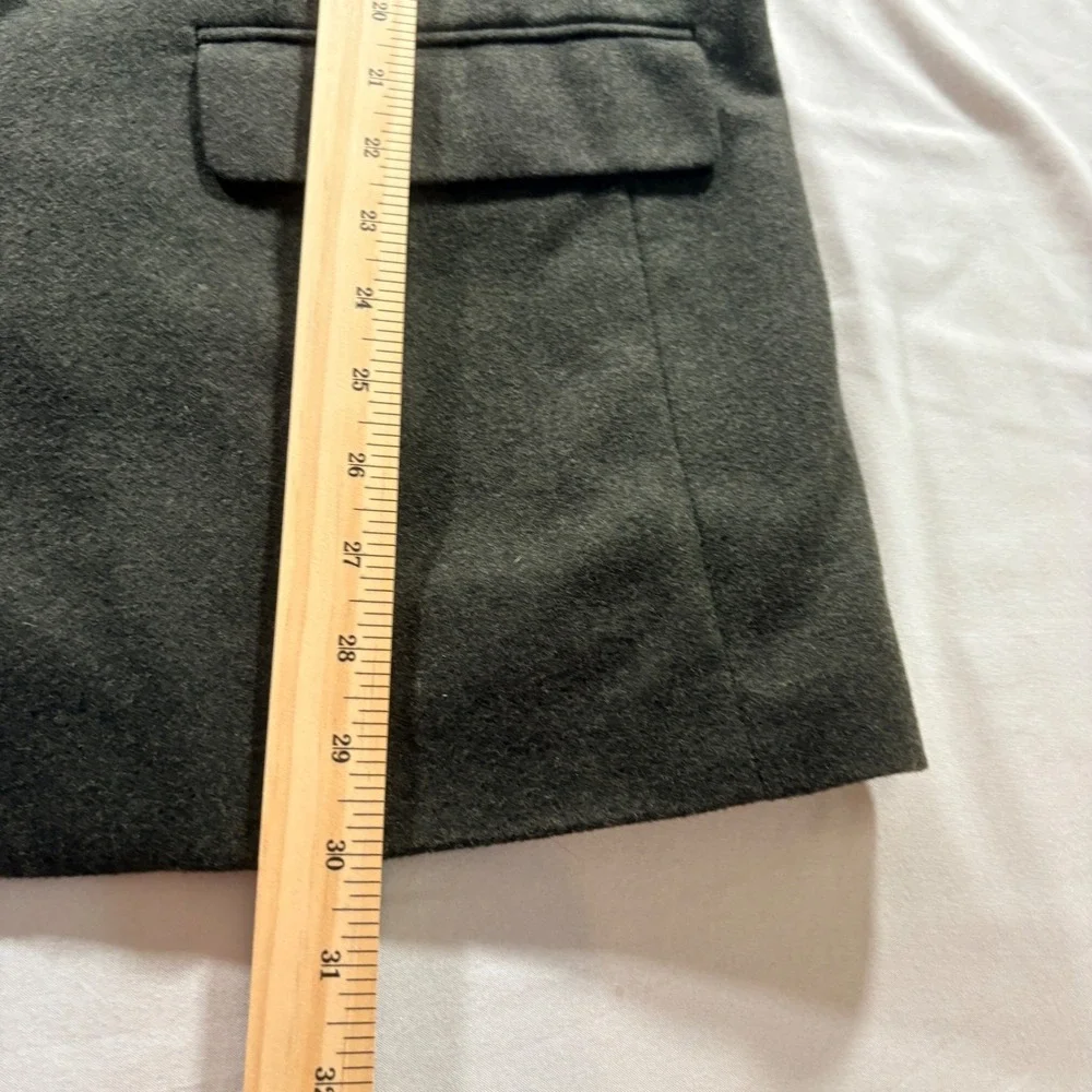 Oscar de la Renta Sport Coat Mens 44S Charcoal Wool Cashmere 3 Button Blazer